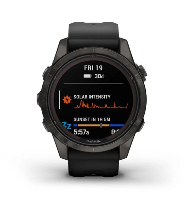 FENIX 7S PRO SAPPHIRE SOLAR CARBON GREY/ BLACK BAND