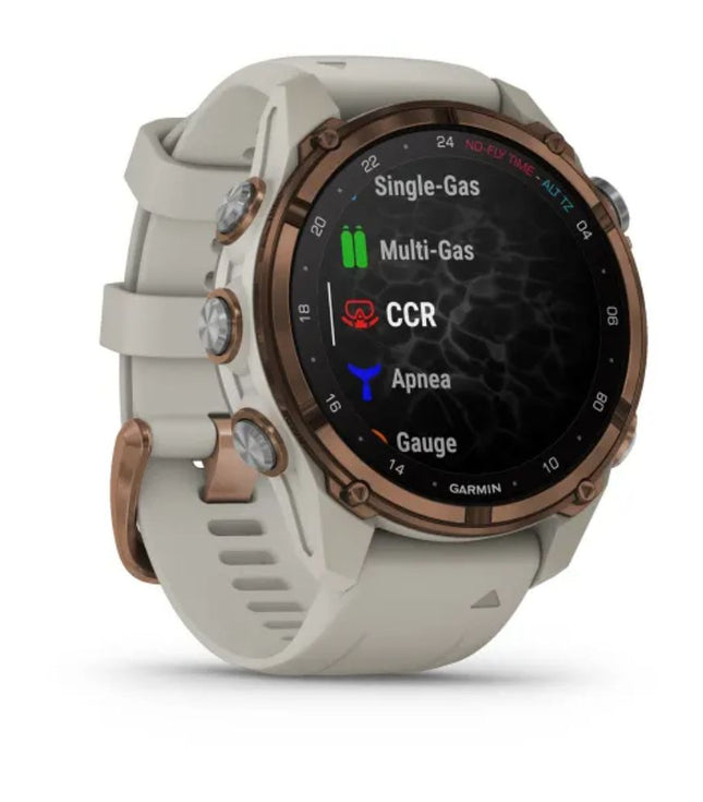 DESCENT MK3i BRONZE TI/ FRENCH GRAY SILICON BAND