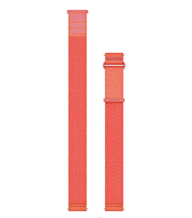 Quick Release Bands 20 mm Coral Red Pink ComfortFit Fabric