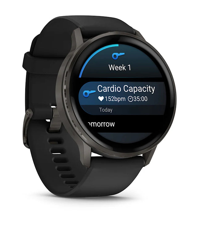 VENU - 4 (41MM) BLACK - BLACK SILICON BAND