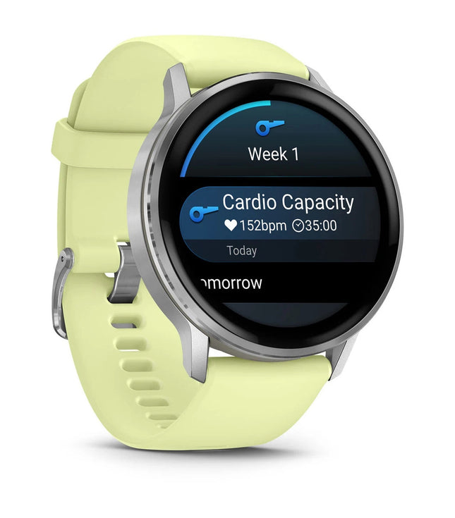 VENU - 4 (45MM) SILVER WITH CITRON SILICON BAND